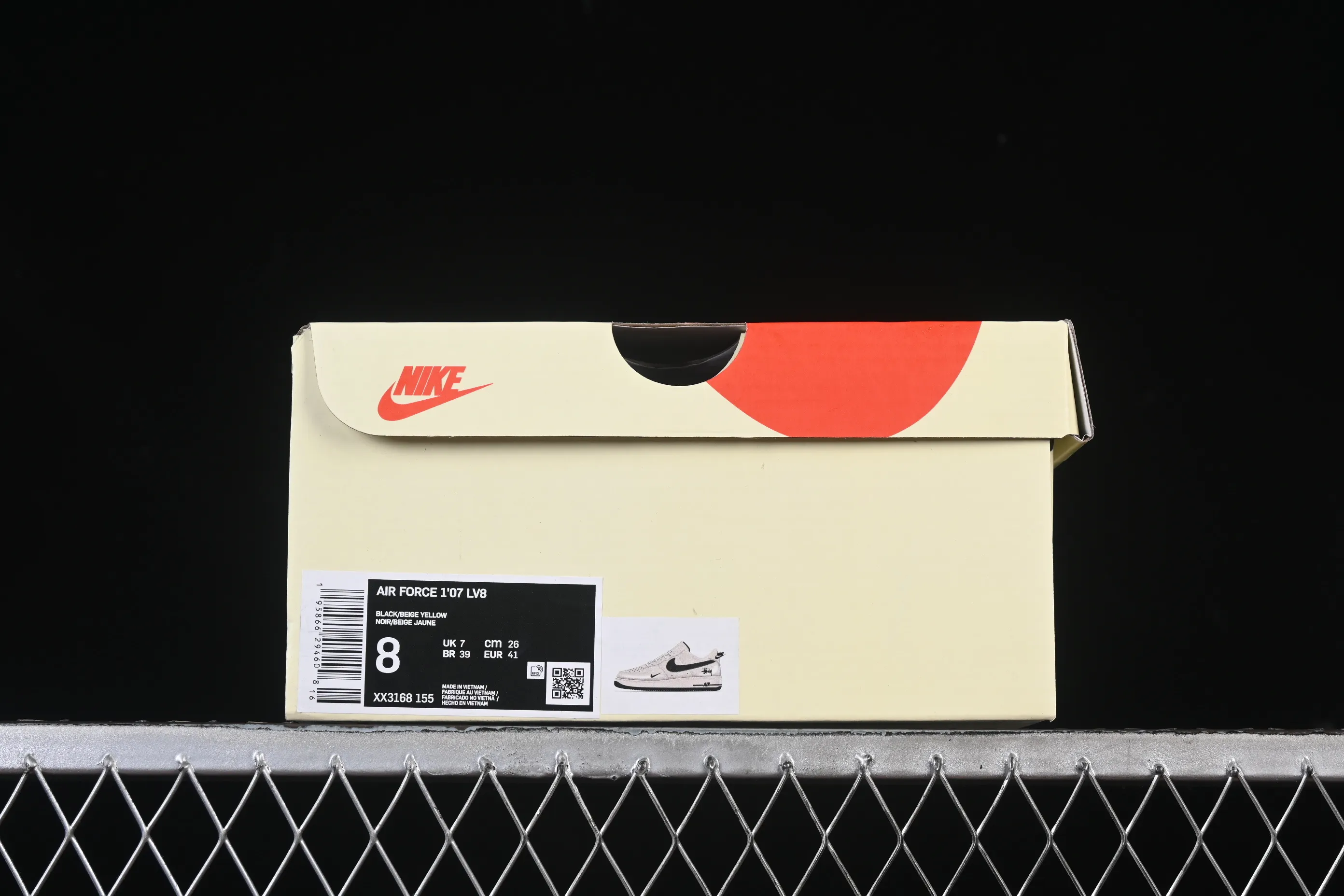 All categories Nk Air Force 1 Air Force series Nk Air Force 1 Low Air Force low-top Nike Air Force 1'07 Low Stusi co-branded beige canvas Air Force 1 low-top casual sneakers XX3168-155